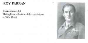 Roy Farran - Comandante battaglione alleato attacco Villa Rossi